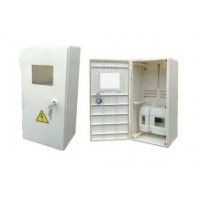 Шкаф под 1-3 фазные счетчики с дверцей и 9 груп автоматов IP 54
